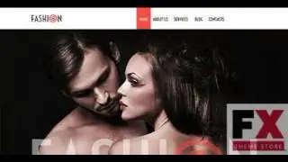 Preview White Black Fashion WordPress Template by Delta TMT