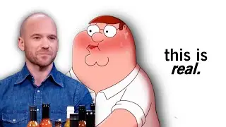 Peter Griffin is on Hot Ones