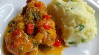 HOW TO MAKE FRIED CHICKEN WITH A DELICIOUS SAUCE + MASHED POTATOES!
