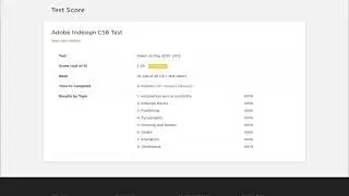 Adobe InDesign CS6 Test Upwork 1st Place! 5.0