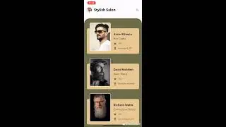 Salon App Template   Created with Flutter