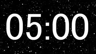5 Minute Countdown Timer with alarm, without music [for work/study]