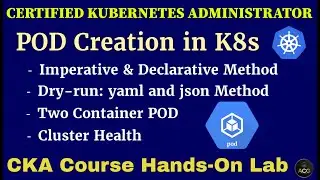 CKA Hands-On Lab-3: Mastering Pod Creation in Kubernetes | Different Methods You Need to Know
