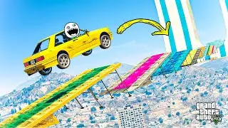 ГОНКИ ПО БОЛЬШИМ ТРАМПЛИНАМ НА БМВ В GTA 5 ONLINE