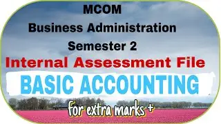 BASIC ACCOUNTING File BADM SEM 2 #uok