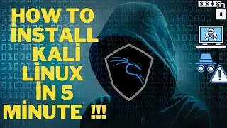 HOW TO İNSTALL KALİ LİNUX İN 5 MİNUTE |TUTORİAL | So easy