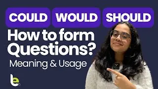 Use of Could, Would, Should In English Questions | Modal Verbs | Grammar | 