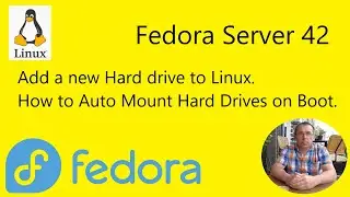 Fedora Server 42 - Install a new disk with Fdisk, create a BTRFS filesystem  and Auto Mount at Boot.