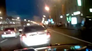 ниссан на боку