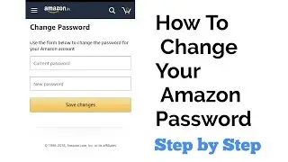 How To Change Your Amazon Password Smartphone App