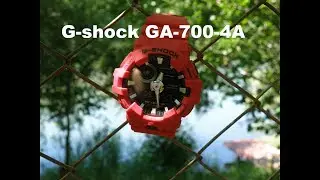 Обзор Casio G-Shock GA-700-4A+ распаковка и сравнение читаемости.
