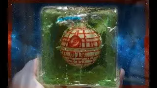 Death Star Carving in Acrylic