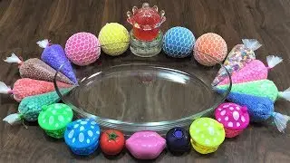 Mixing Stress Balls, Floam and Lip Balm into Store Bought Slime! Satisfying Slime Videos 