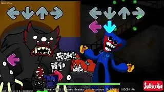 FNF  monster vs Huggy Wuggy playtime