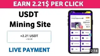🚀Usdt Earning Site 2024 || Best Cloud Mining Site🤑 Usdt Earning Platform🚀 #usdt