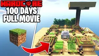 I Survived 100 Days in ONE BLOCK SKYBLOCK in Minecraft Hardcore!