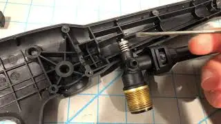 How to repair stuck Ryobi  trigger wand handle with Basic hand tools and grease