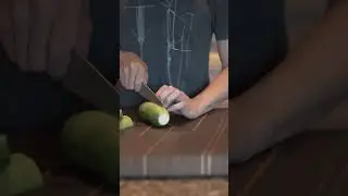 Chopping some fat zuccs #asmr #knife #kitchenknife #cooking #cooking #homecook
