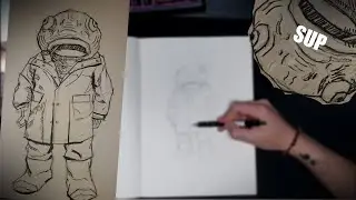 Fisher Fish | Drawing, Inking | Timelapse Chill