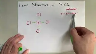 Lewis Structure of SiCl4 (silicon tetrachloride)