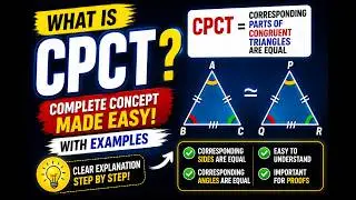 What is CPCT in Maths Class 9 [ Corresponding Parts of Congruent Triangles ] - CPCT Class 9th