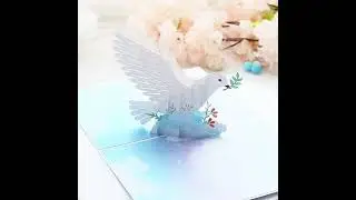 3D Pigeon Pop Up Greeting Card