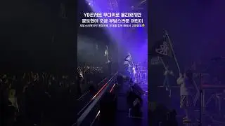 YB콘서트 깃발 함께 흔드는 관객 어린이들