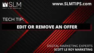Tech Tip: Edit or Remove an Offer