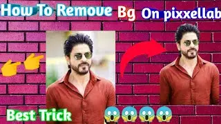 How do you remove a background On pixxellab?