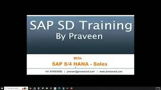 SAP SD Training By Praveen | SAP SD Pricing Configuration | S4 HANA Sales Training
