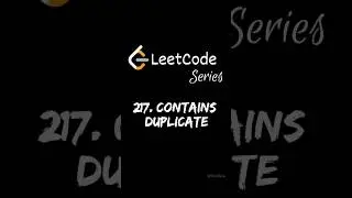 Leetcode 217. Contains Duplicate explained under 1 min 