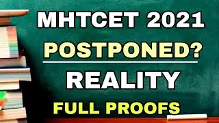 MHTCET 2021 POSTPONED?? 😱😱| FACTS | REALITY | LATEST NEWS |