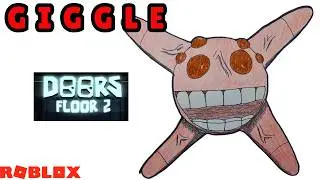 Como DIBUJAR a GIGGLE Entidad de DOORS FLOOR 2 (Roblox) How to DRAW GIGGLE from DOORS FLOOR 2