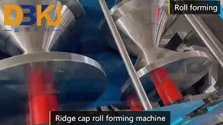 Metal Roof Ridge Cap Roll Forming Machine High Precision