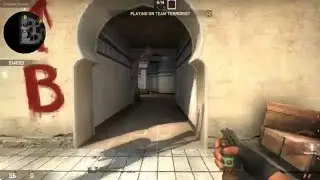 (Dust2 Flash) Popflash B site from tunnels