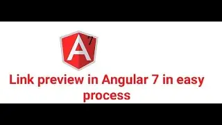 Link preview in angular in easy steps.