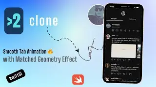 Clone SwiftUI Threads App | Part 2 | Page Selection Animation with MatchedGeometryEffect & Dividers
