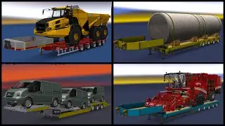 (ETS2 1.41) Overweight Trailers and Cargo Pack v9.9 by Jazzycat | Euro Truck Simulator 2 Mods