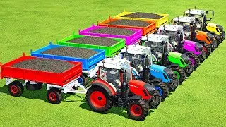 PLANTING SUNFLOWERS, HARVEST & LOAD WITH FENDT & CLAAS TRACTORS - Farming Simulator 22