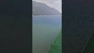 Akbük'te Deniz Sezonu'nu Dolu Yağışıyla Açtılar🏊‍♀️⛈️🌧️⛱️