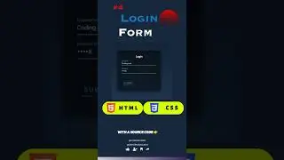 Login Form Design by HTML and CSS #4 | 