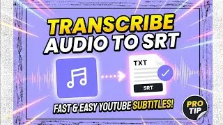 Transcribe mp3 to SRT file Free Download 2024