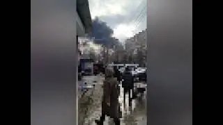 Прилет по военной базе в Донецке