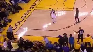Fan in Blue Shirt Shoves Raptors Kyle Lowry, Gets Ejected
