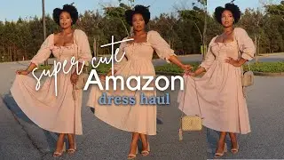 GRWM BRUNCH OR DATE DAY READY? Super Cute AMAZON Spring Haul 2022 | Cute Dresses for Spring