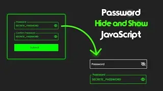 Password Show and Hide using HTML CSS & JavaScript 