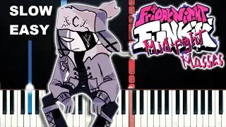 Zavodila - Friday Night Funkin' Mid-Fight Masses (SLOW EASY PIANO TUTORIAL)