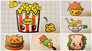 Vẽ đồ ăn thức uống cute đáng yêu | Sherry's Art #03