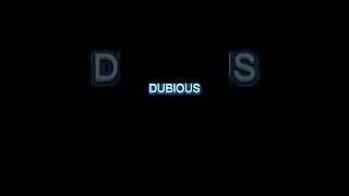 DUBIOUS meaning with an example#words#english#learn#learning#englishwordmeaning#englishwords#growth