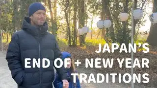 (V-LOG) Making Mochi, traditional end of year event / Hatsumoude, the first Shrine visit of the year